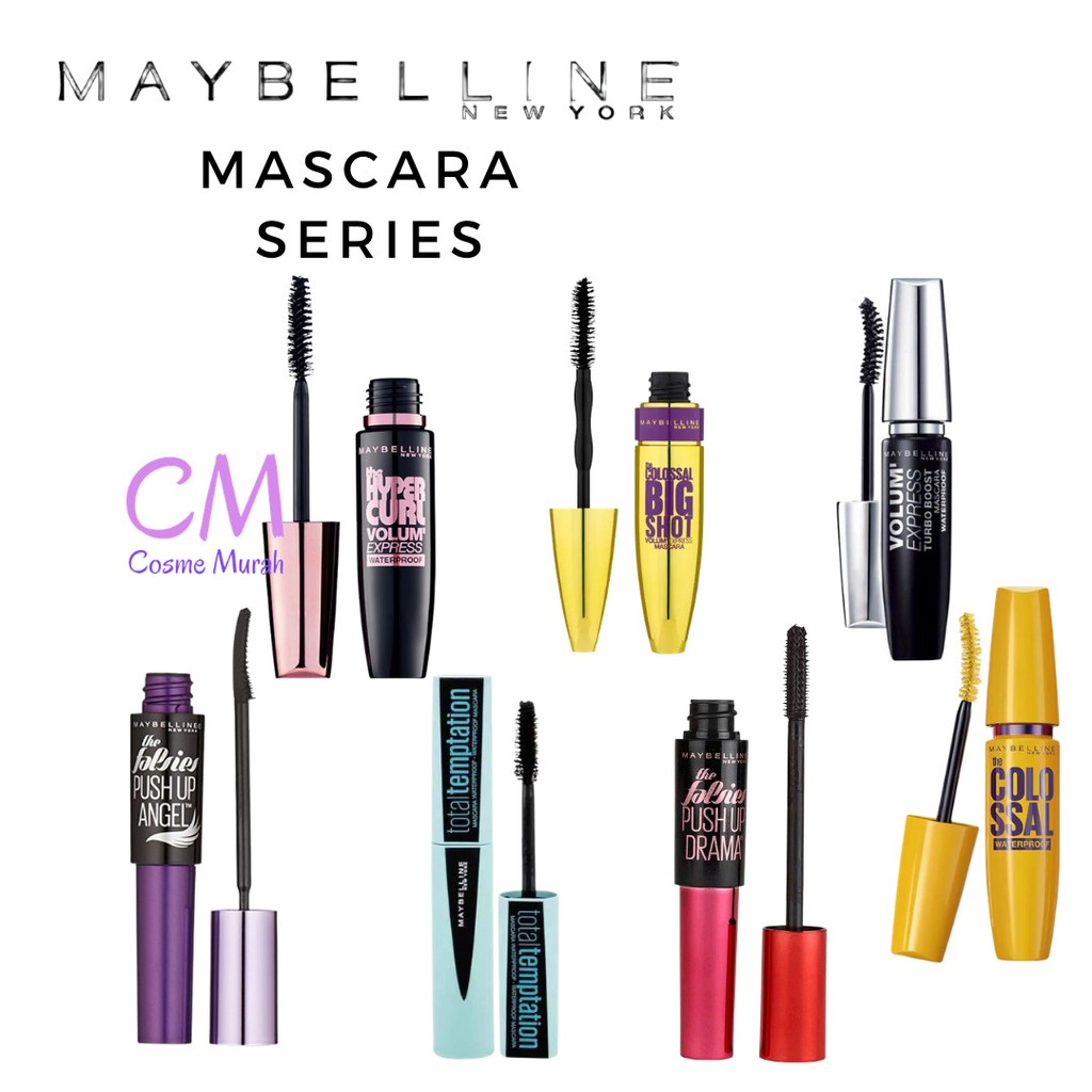 CM ✨ Maybelline Mascara / Hypercurl / Turbo Boost / The Colossal / Big Shot / Push Up Drama Angel