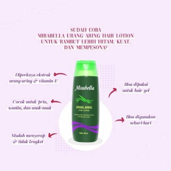 MIRABELLA URANG ARING HAIR LOTION 180ml - ORIGINAL