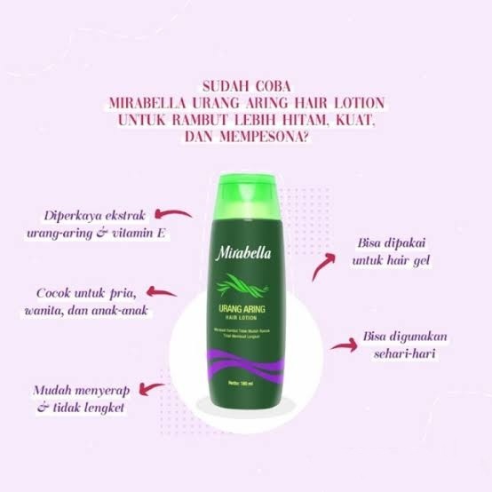 MIRABELLA URANG ARING HAIR LOTION 180ml - ORIGINAL