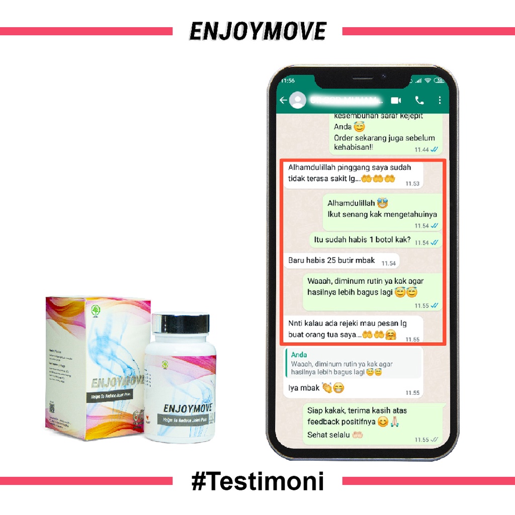 Obat sakit Otot pinggang Ampuh Encok Saraf Sarap Syaraf Kejepit Pinggang Obat Nyeri ENJOYMOVE