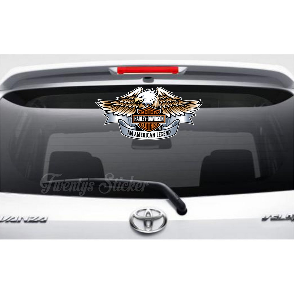 STIKER HARLEY DAVIDSON UNTUK KACA MOBIL BELAKANG