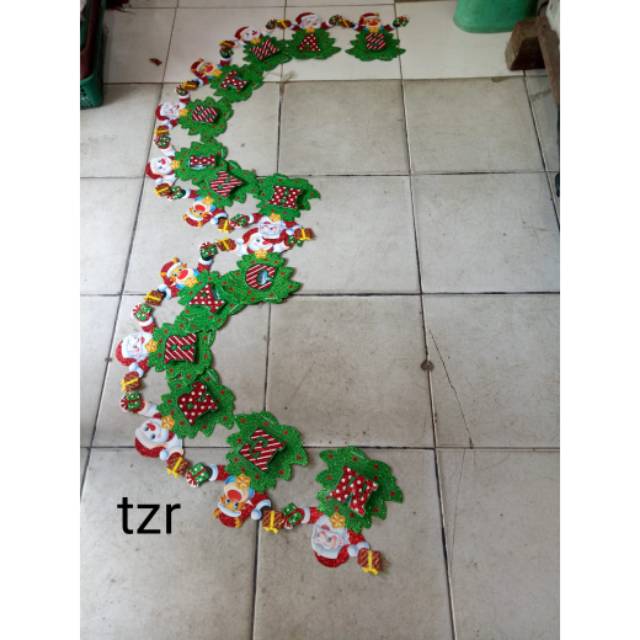 Tulisan merry cristmas pohon,panjang 3meter