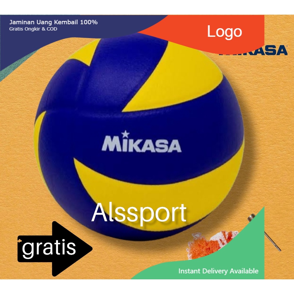 Bola volly volley mikasa kulit Bintik  Bola Voli Original Asli  Bola Voli Mikasa BISA COD ( BAYAR DI