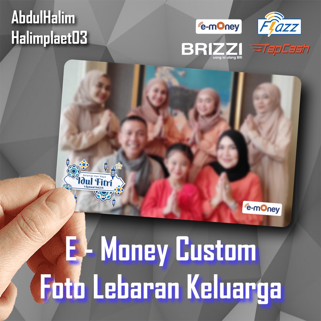 Custom Emoney Mandiri Brizzi Flazz Tapcash Hasil Cetak GLOSSY