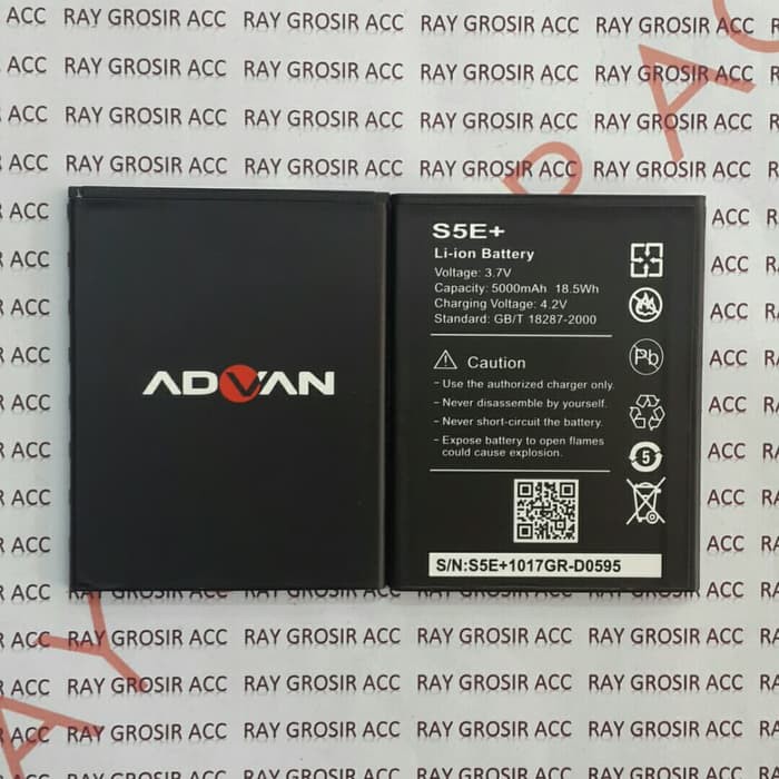 Baterai Original Double Power ADVAN Vandroid S5E+ , S5E Plus