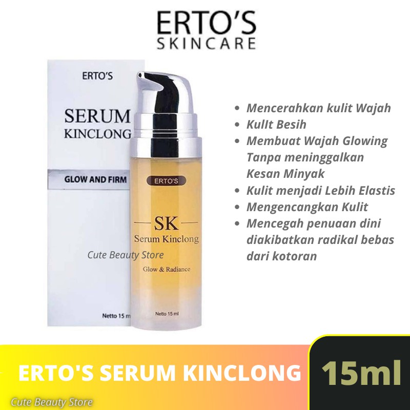 Ertos serum kinclong Serum Wajah Glowing