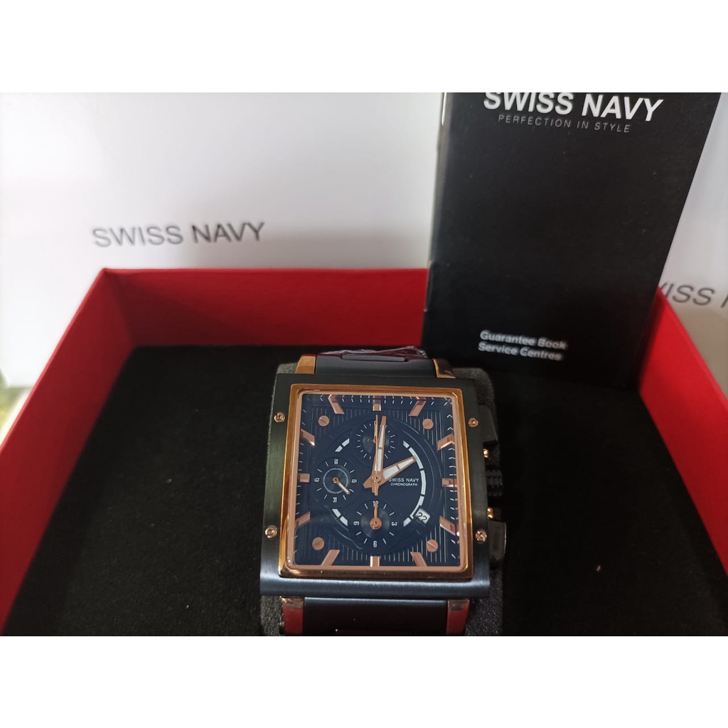 JAM TANGAN PRIA SWISS NANVY SN-6835 BLACK ROSEGOLD ORIGINAL