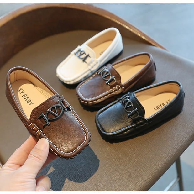 FERGIOSHOP (COD) FASHION ANAK: SEPATU ANAK PANTOFEL XY BABY NON LAMPU PANTOFEL ANAK LAKI-LAKI 26-30