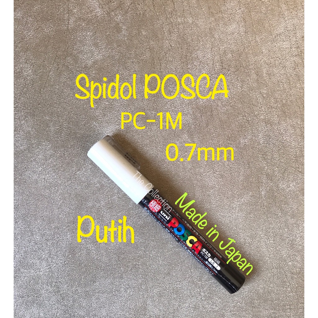 

Spidol Posca PUTIH 0.7mm PUTIH PC-1M Spidol POSCA Marker Pen UNI kaca glass white ATK0642PC