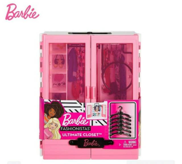 BARBIE wardrobe Lemari baju barbie 2 pintu