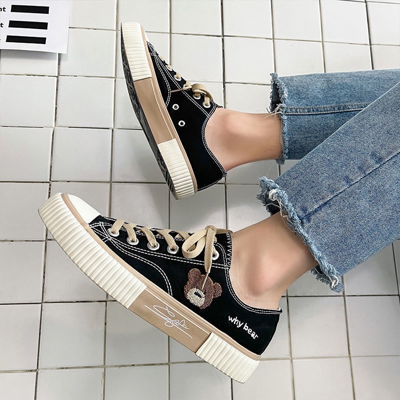 HS / Sneakers Kanvas Wanita Casual Import Fashion Shoes 258