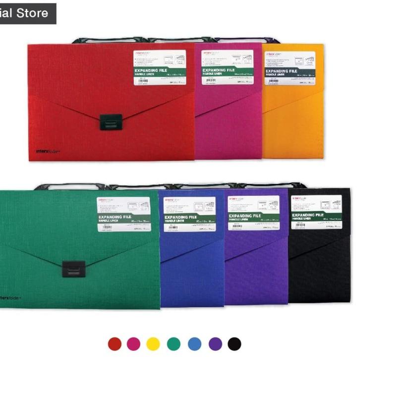 

T6T✡ Expanding File F4 / Folio Handle / Gagang InterX 12 tab Trend