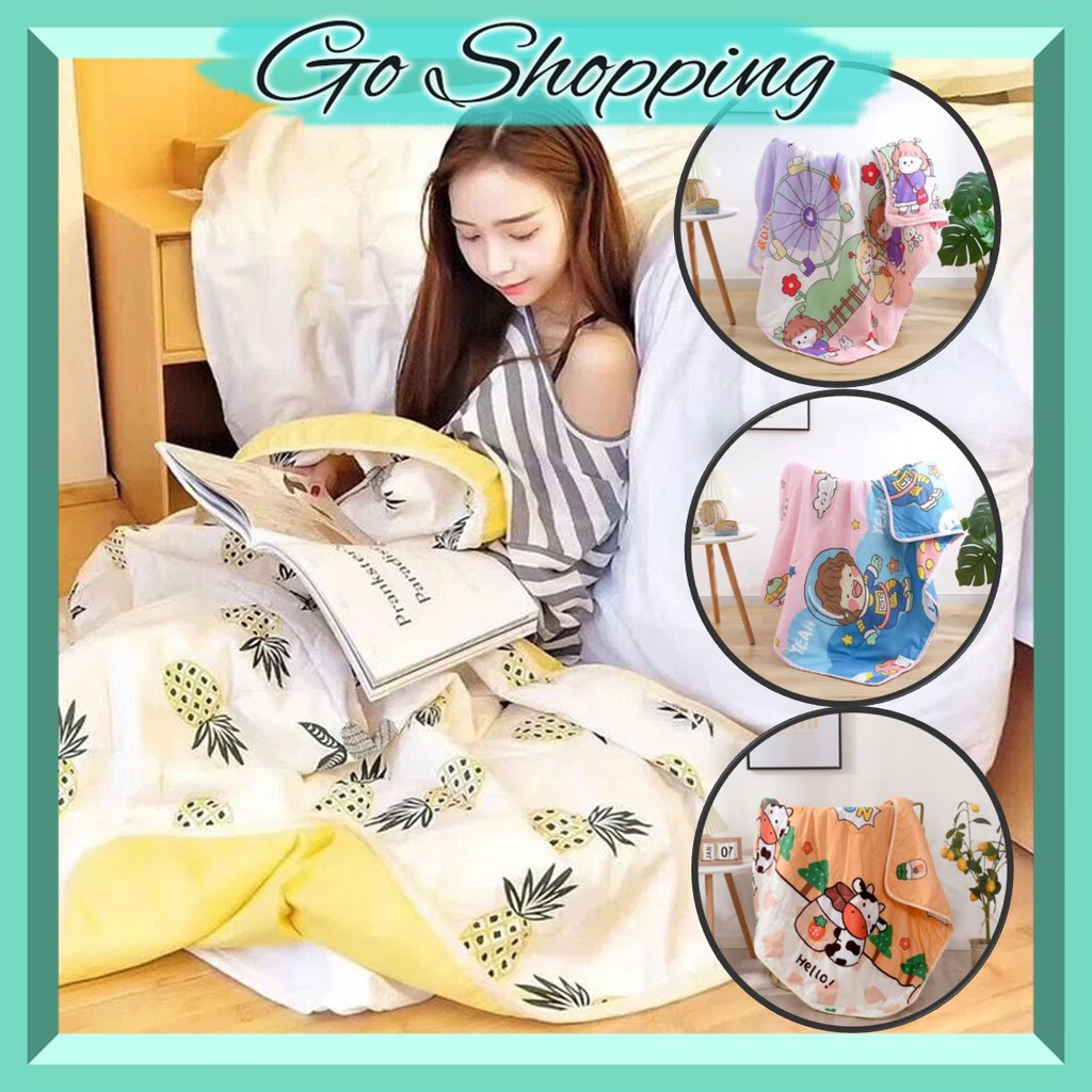 GO! SAK530 Selimut Anak Karakter Bahan Katun Super Lembut Terbaik UK 110 X 145CM cod