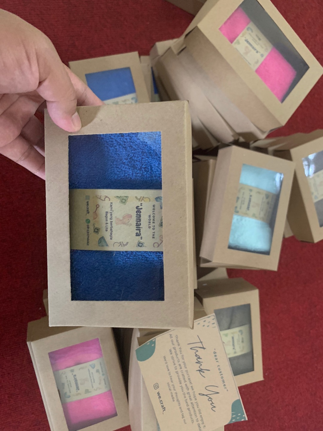 Souvenir Handuk Packaging Box