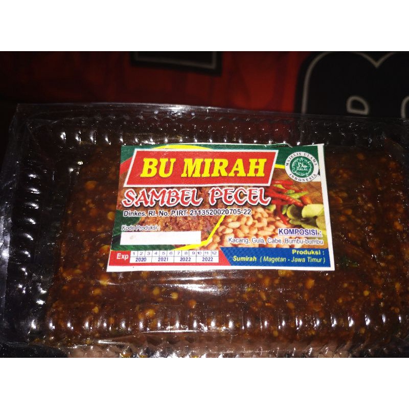 

Sambel pecel Bu Mirah