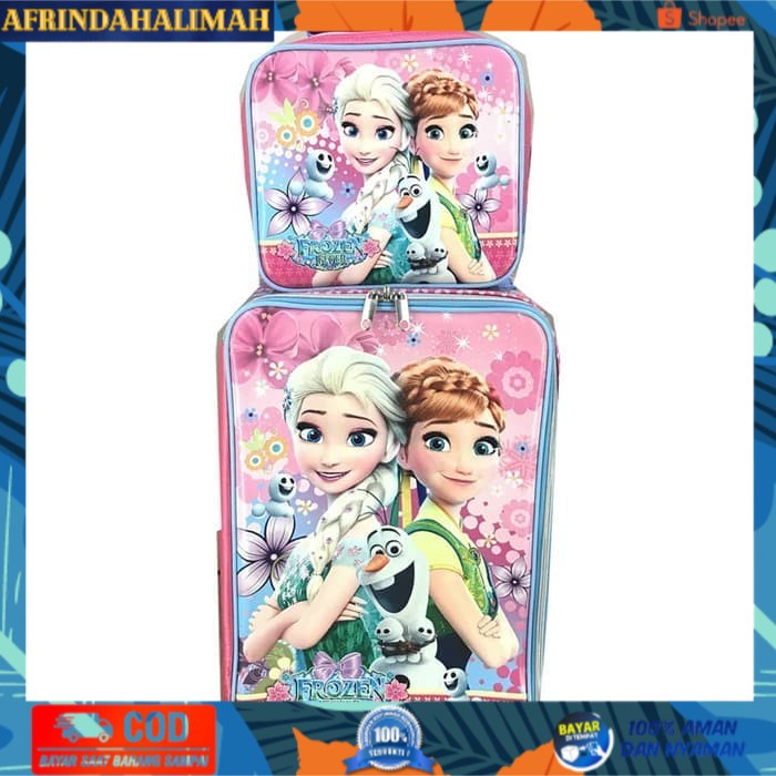 

TERBARU, TERMURAH- Tas Set Koper Sekolah Anak SD Frozen Anti Air Set Dengan Lunch Bag