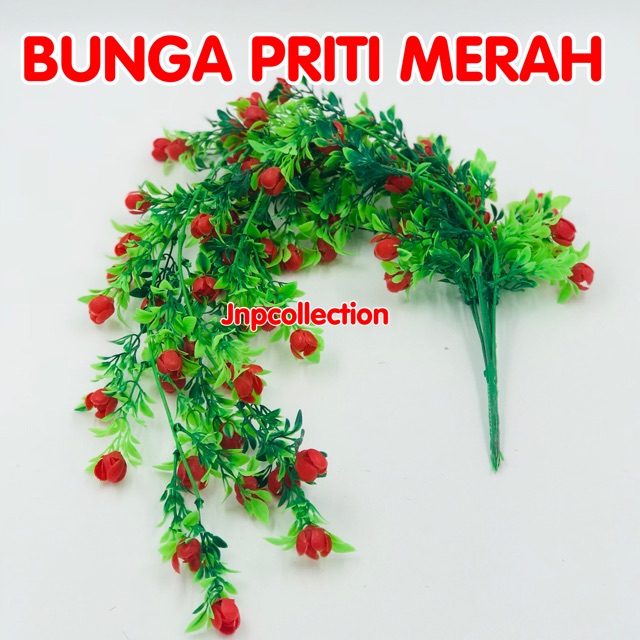 Bunga Plastik Tangkai Priti Warna-1