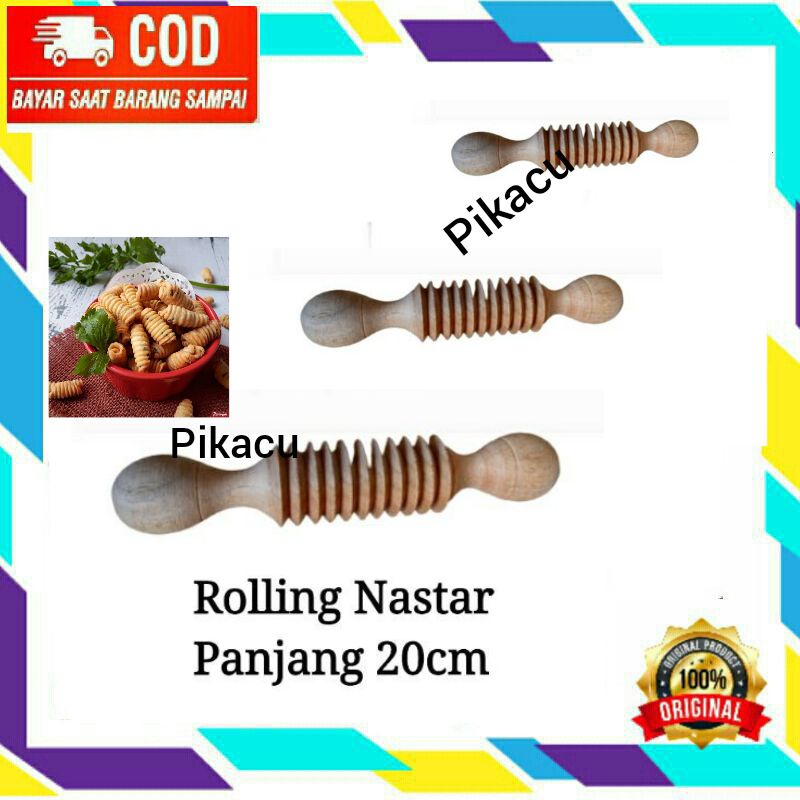Roll pin nastar gulung / Rol pin bergerigi