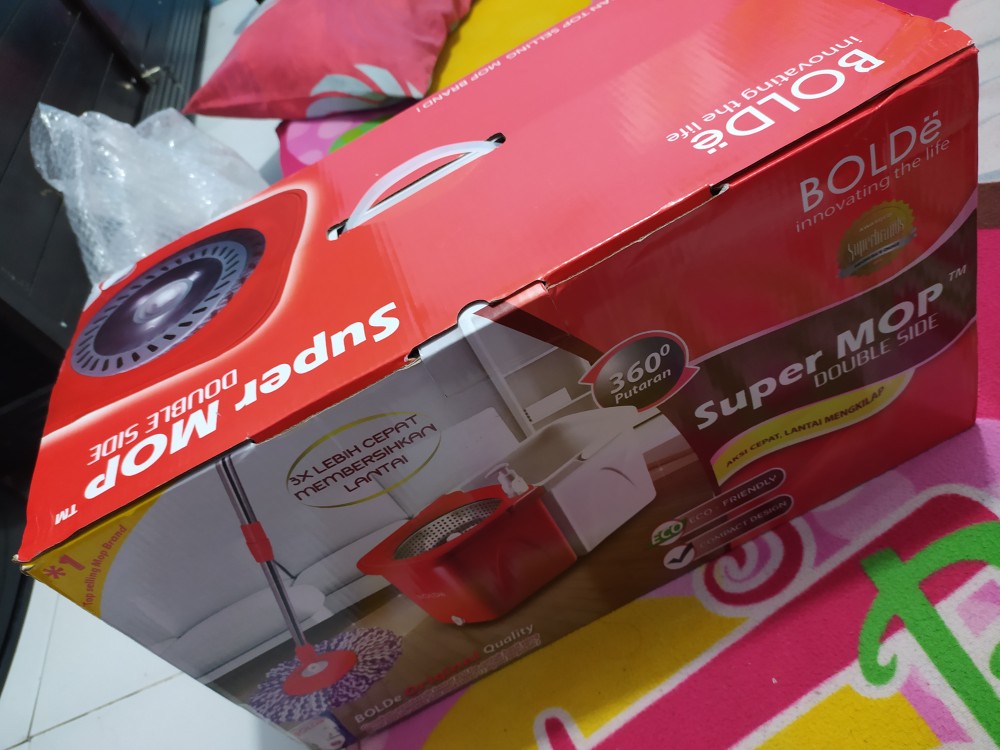 Bolde Super Mop Double Side Pel Ember Bisa Dilepas Air Kotor Terpisah Dobel Side Doubleside