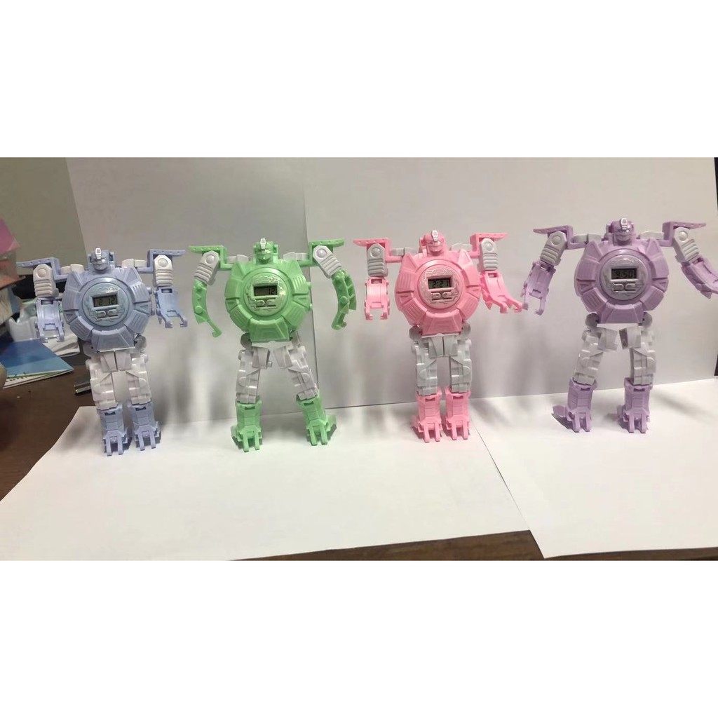 Mrcaisen Mainan JAM TANGAN ROBOT NEW anak transformer deformation karakter anak pria wanita