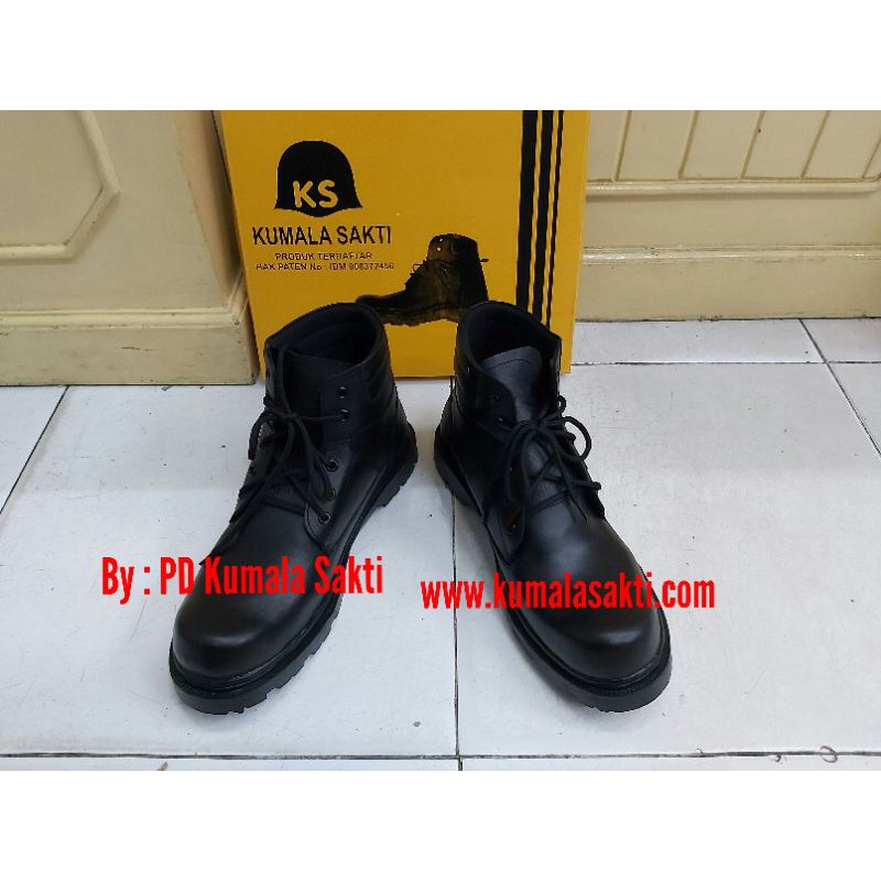 Sepatu Safety Kulit Asli KS 031-Rompi Safety-Rompi Proyek-Helm Proyek-Traffic Cone-Helm Damkar-Scuba