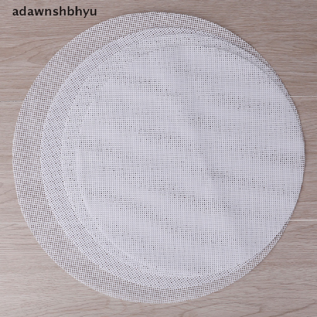 Adawnshbhyu Bulat Anti Lengket Silicone Mesh Cloth Baking Liners Steamer Pad Dumplings Bakpao Alas