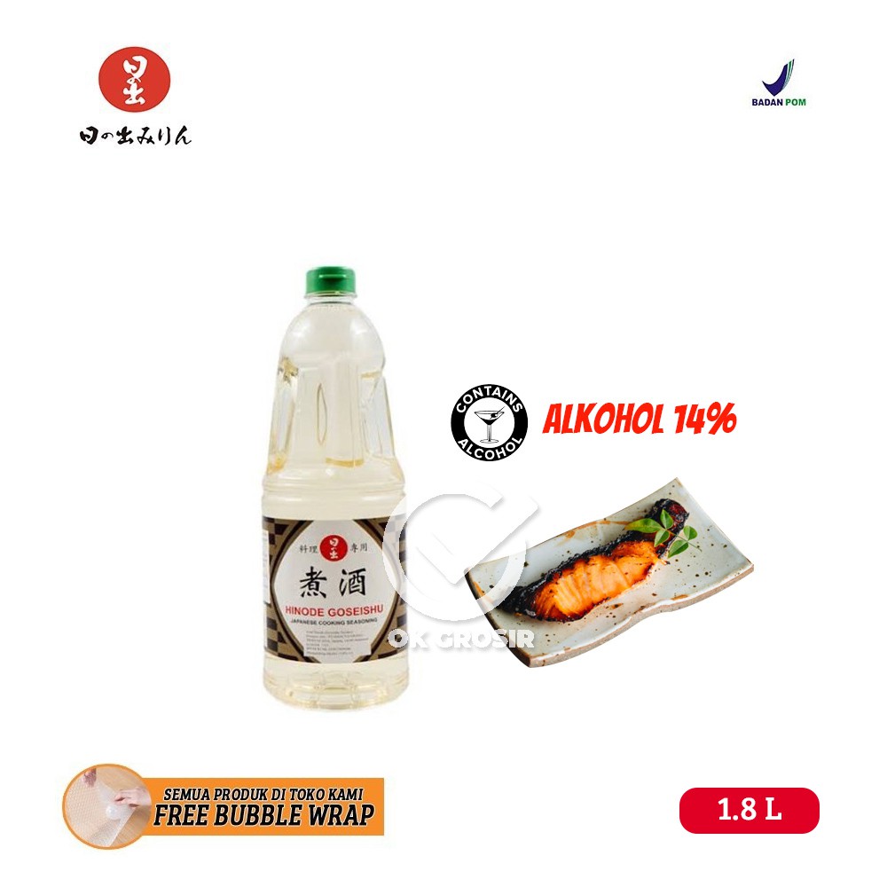 

Hinode Goseishu Nizake / Japanese Cooking Seasoning / Ryorishu (Besar 1,8 Liter)