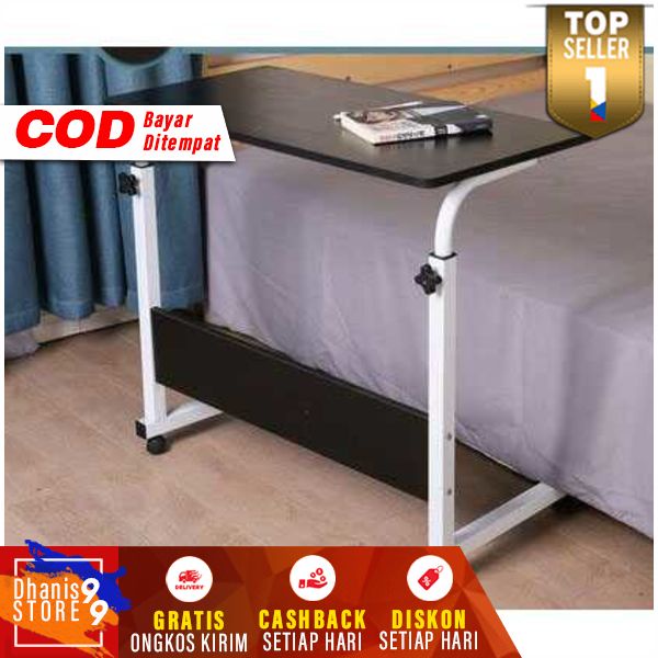 Meja Laptop Lipat Adjustable Portable Rotate Leptop Desk Meja Belajar Multifungsi Desain Bentuk C Berkualitas