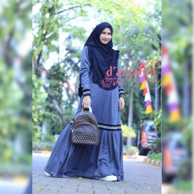 Qaireen sporty gamis casual.sporty ori dazzahr butiqyu