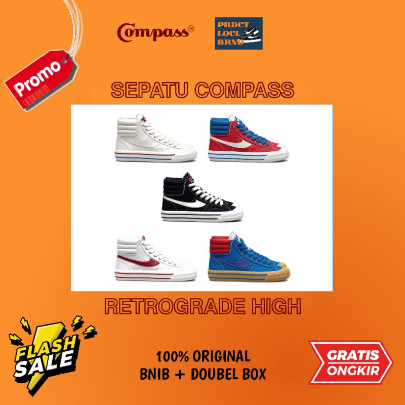 [BNIB] SEPATU COMPASS RETROGRADE HIGH