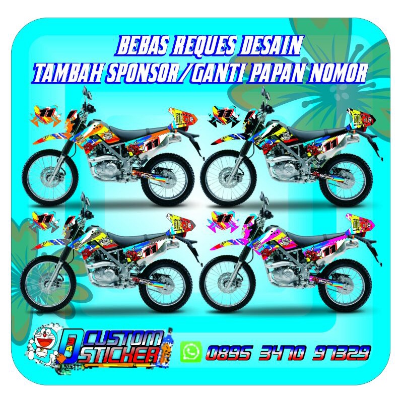 DECAL KLX DTRACKER/DECAL KLX OLD/DECAL KLX GORDON/DECAL KLX BF