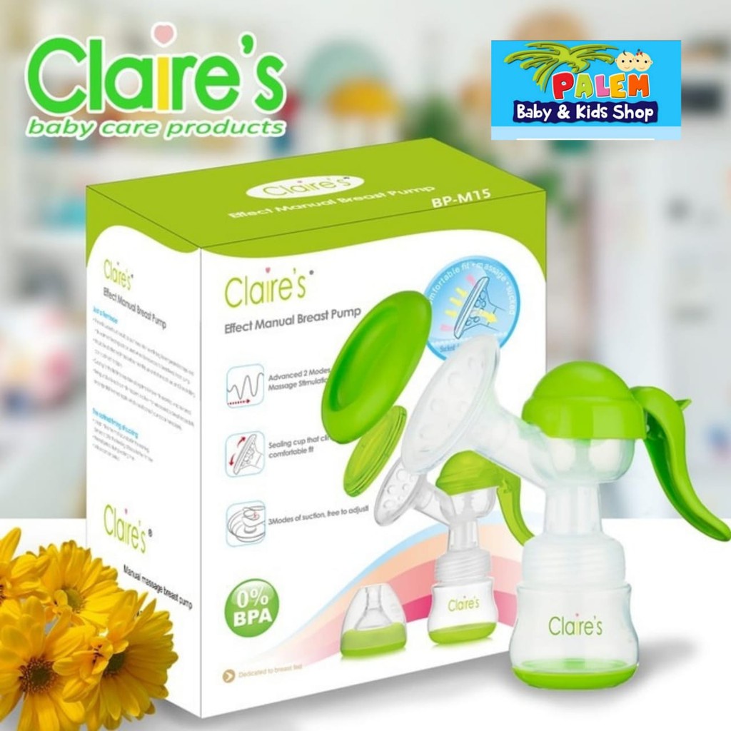 Pompa ASI Manual Claires M15 / Breast Pump Botol Susu BPA Free Claire's | Bwr IX