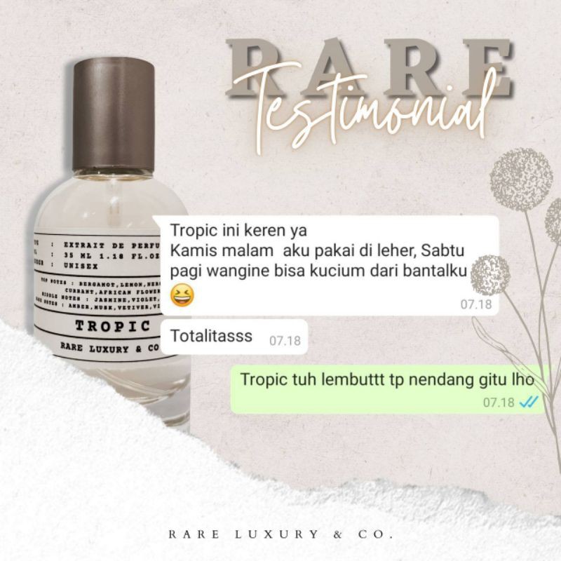 RARE LUXURY & CO Perfumery 50ml FREE GIFT