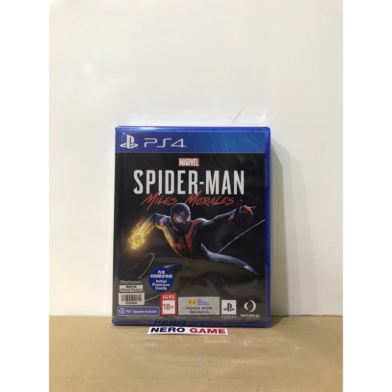 KASET BD PS4 MARVEL SPIDERMAN MILES MORALES