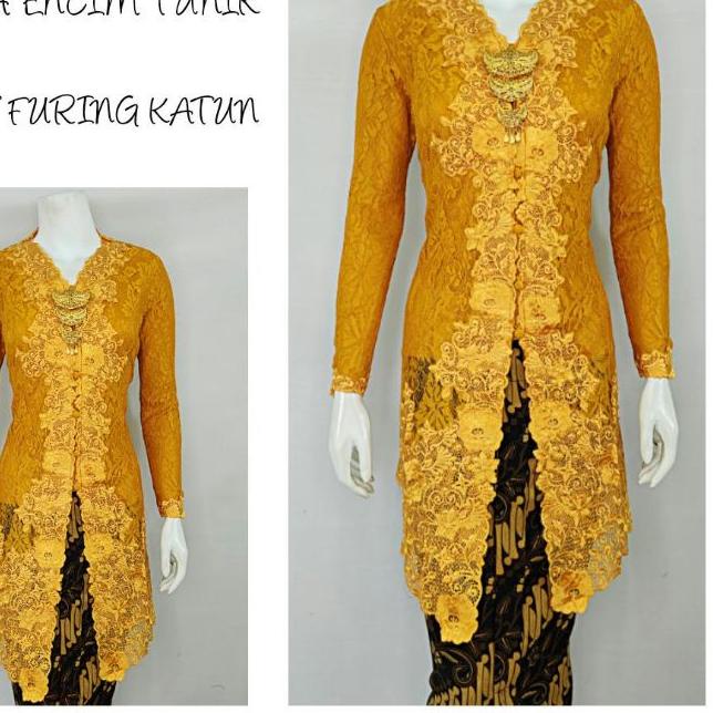 ➣ Indah ABAYA KEBAYA BROKAT BORDIR KARTINI MODERN TUNIK LENGAN PANJANG Furing Katun S M L XL XXL 969