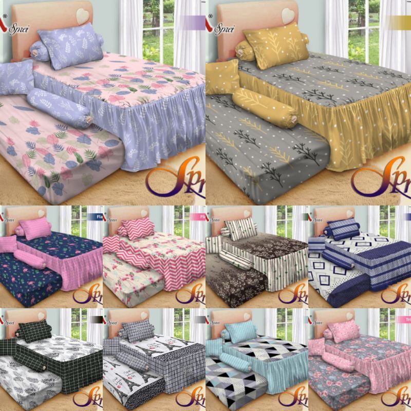 Sprei Sorong Fata Rumbai Double Bed 2in1 Ukuran No. 03 Super Single 120x200 (Part 2)