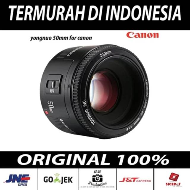 Lensa Fix Canon Lensa Yongnou F1.8 EF 50mm For Canon Lensa Yongnou Lensa Fix BUKAN LENSA FIX STM