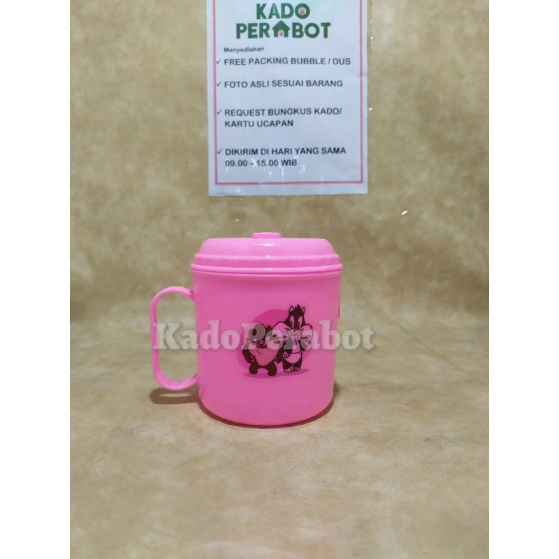 gelas mug warna plastik - mug plastik jumbo - cangkir plastik jumbo