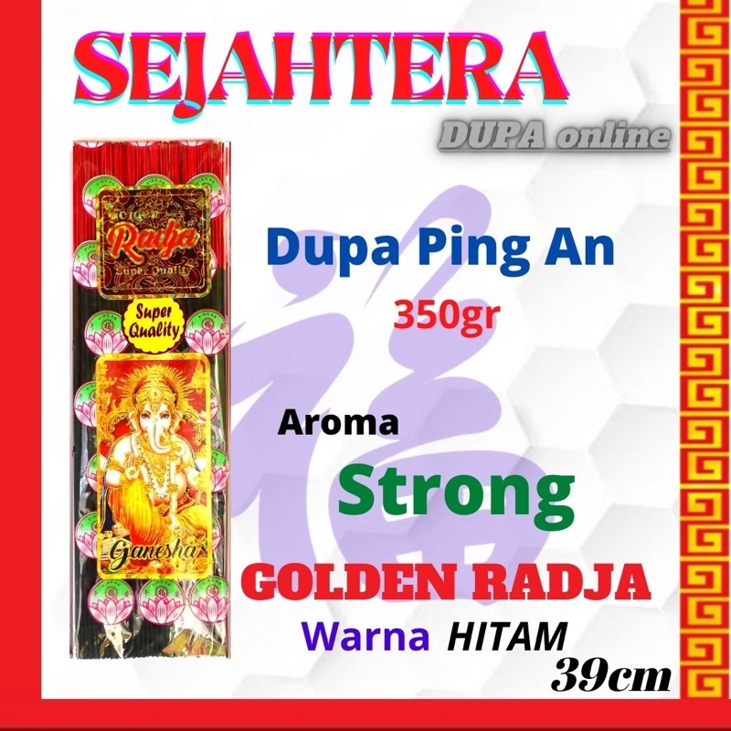 Dupa Hio Ping An Strong Golde Radja Pouch isi 350 gram