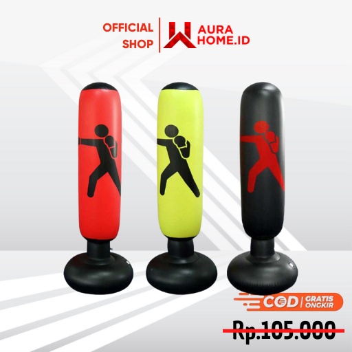 Vertical Punching Bag Tiang Samsak Tinju Inflatable 1.6M / Samsak Tinju Berdiri Boxing Dewasa Anak l