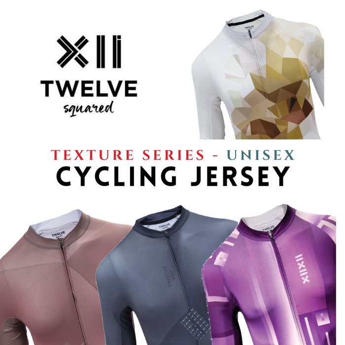 Twelve Squared Cycling Jersey Sepeda TEXTURE Series - UNISEX