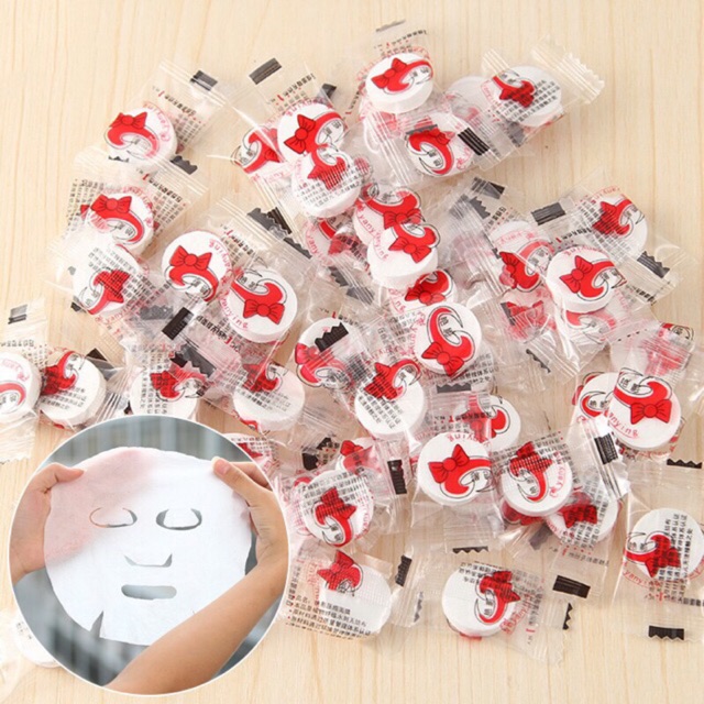 Maggie Compressed Mask Paper Capsules Cotton Disposable masker