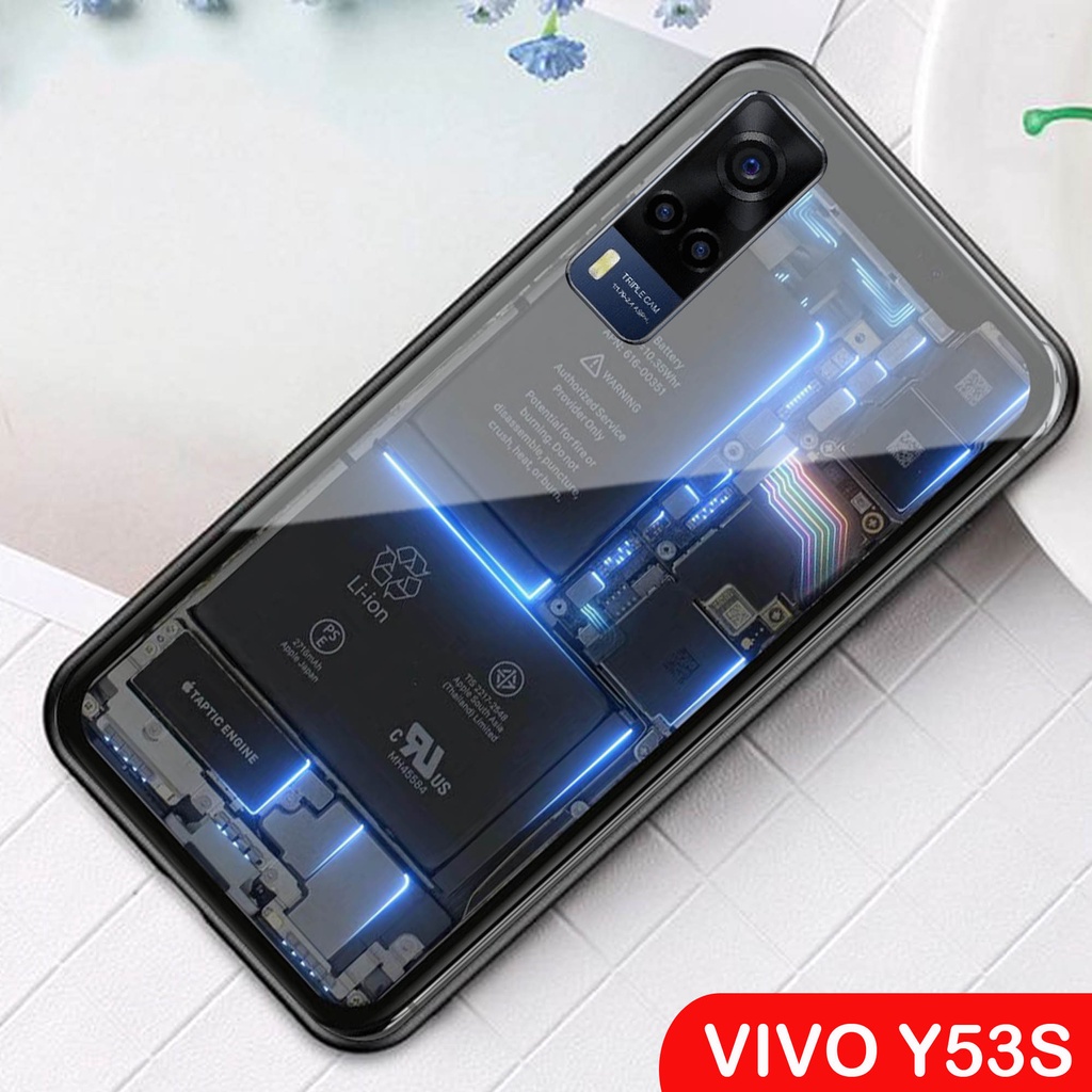 (S16) Softcase Kaca VIVO Y53S - casing handphone - Vivo Y53S Vivo Y53S - pelindung handphone - Vivo 