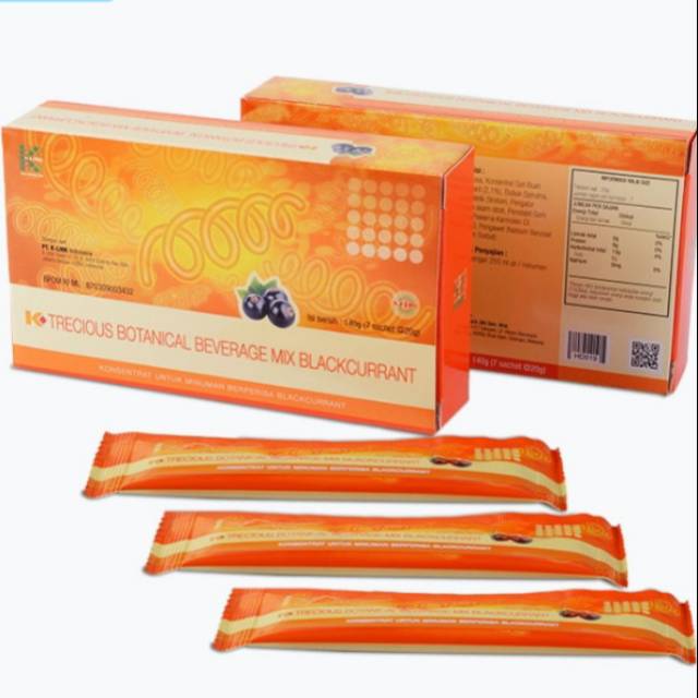 

K-TreciousBotanikalBeverageMixBlackcurront isi/ kotak7x15ml/sachet