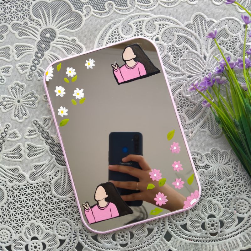 

mirror painting cermin lukis ariana grande