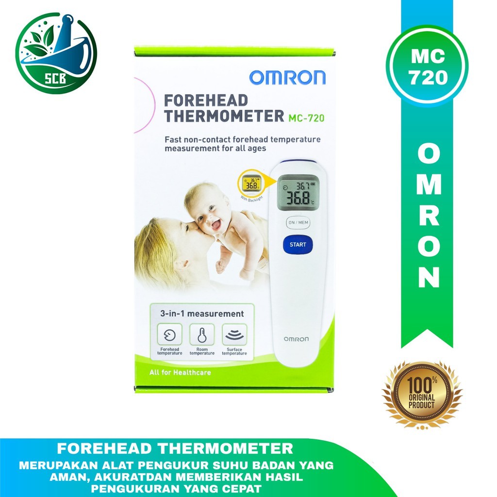 OMRON Forehead Thermometer MC-720 / Termometer omron