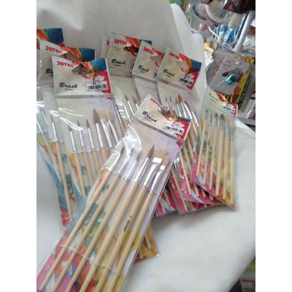 

koas sepaket/koas isi 6/brush lukis/koas melukis