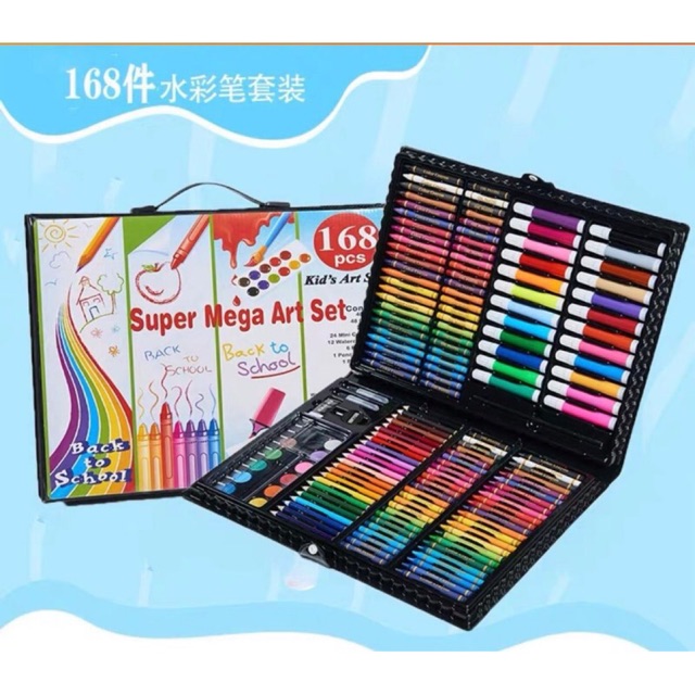 

super mega art set 168pices