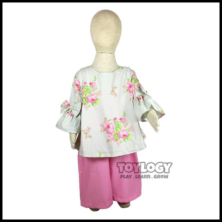 Amazing Grow Baju Dan Celana Setelan Anak Mariyam - Pink L