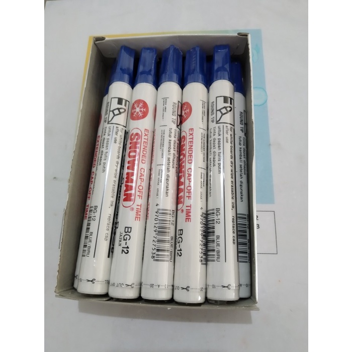 

Snowman BG-12 Whiteboard Marker Blue - 1 Pcs